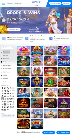 l'application et interface Zinkra Casino
