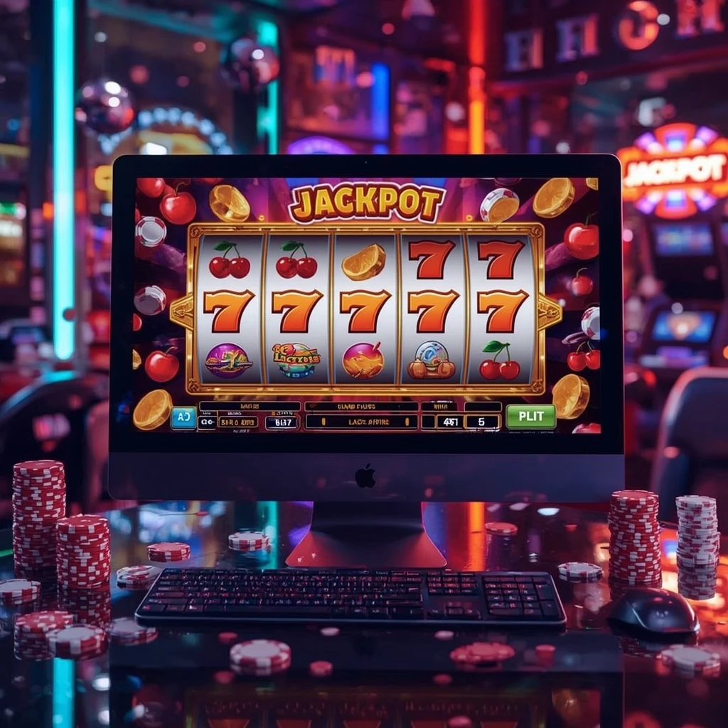 slots sur le moniteur ZINKRA CASINO